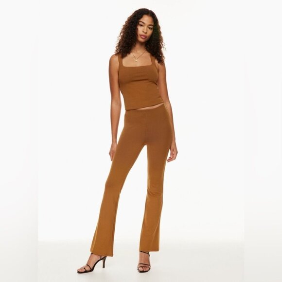 Aritzia Wilfred Candace Pant Mid-rise kick-flare pants - Picture 1 of 10